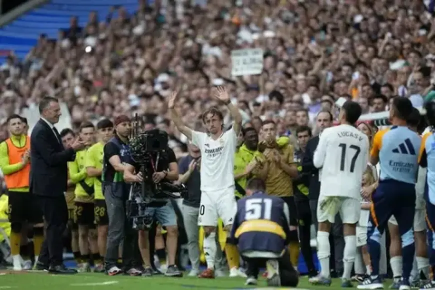 Perpisahan Haru Modric di Kemenangan Terakhir Madrid Musim Ini