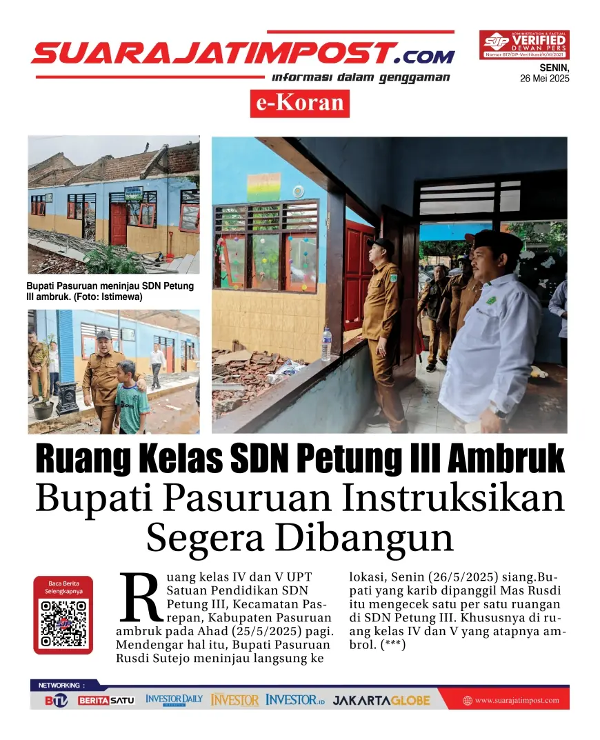 eKoran, Edisi Senin, 26 Mei 2025
