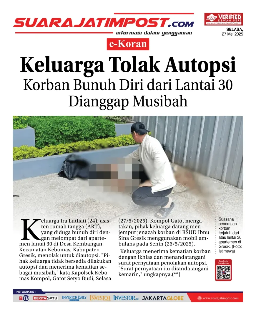 eKoran, Edisi Selasa, 27 Mei 2025