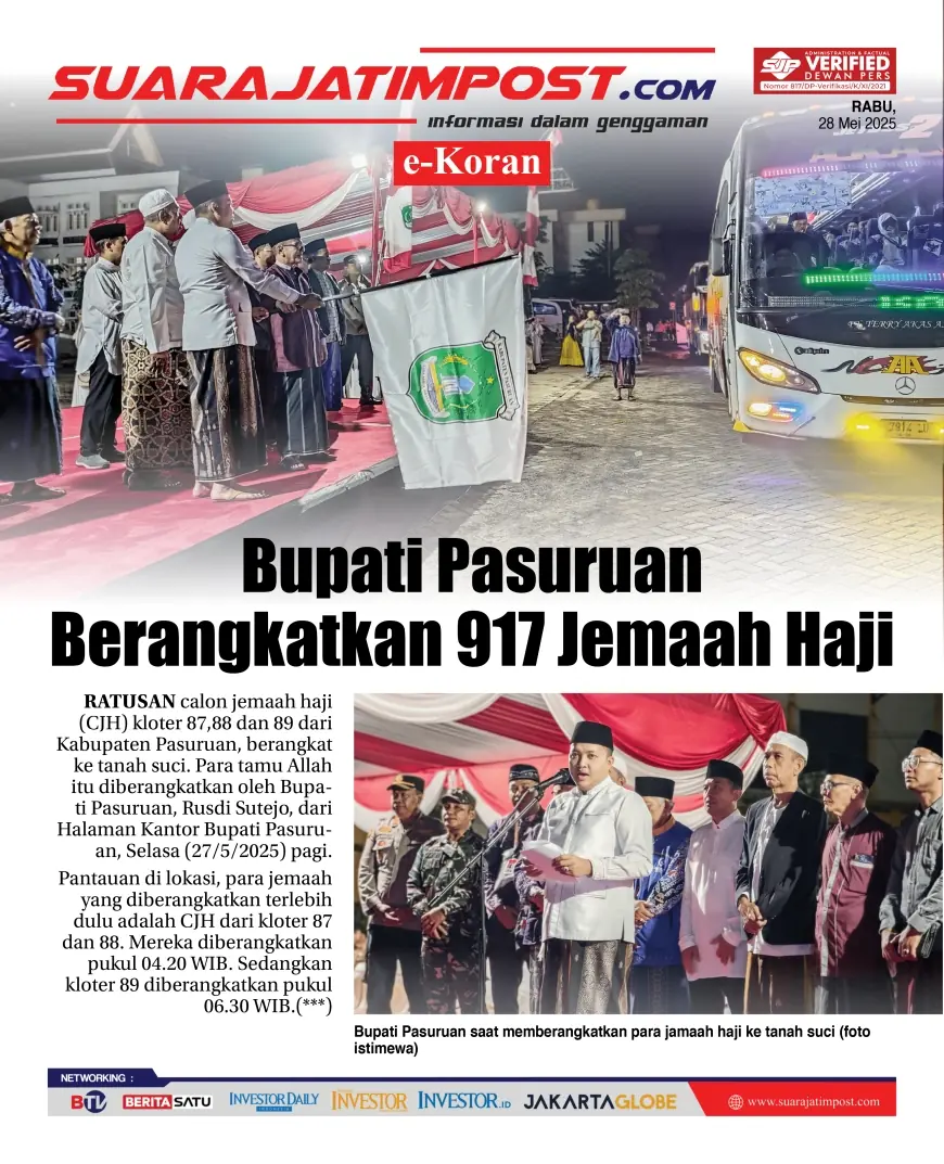 eKoran, Edisi Rabu, 28 Mei 2025