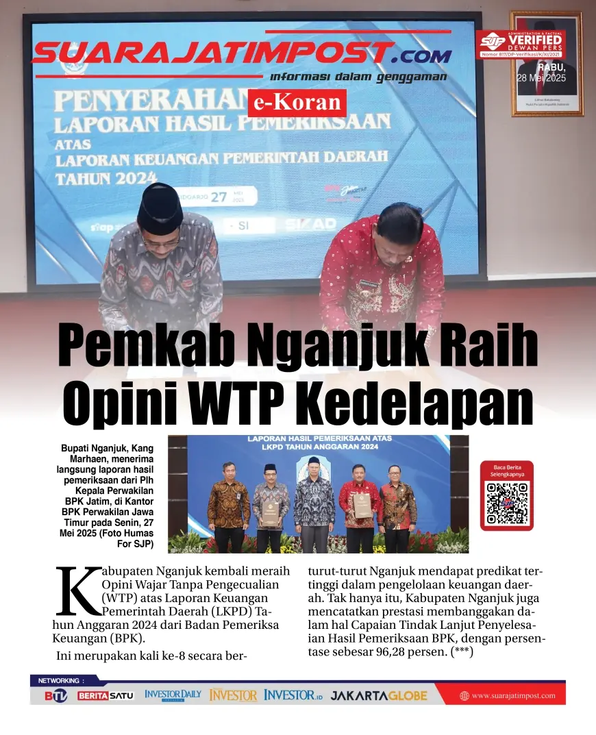 eKoran, Edisi Rabu, 28 Mei 2025