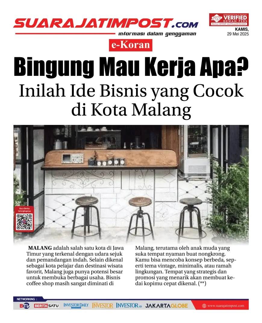 eKoran, Edisi Kamis, 29 Mei 2025
