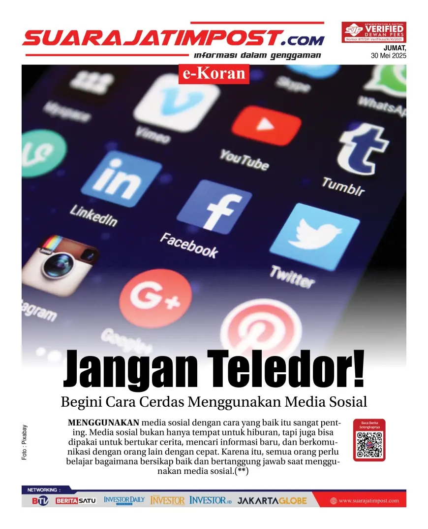 eKoran, Edisi Jumat, 30 Mei 2025