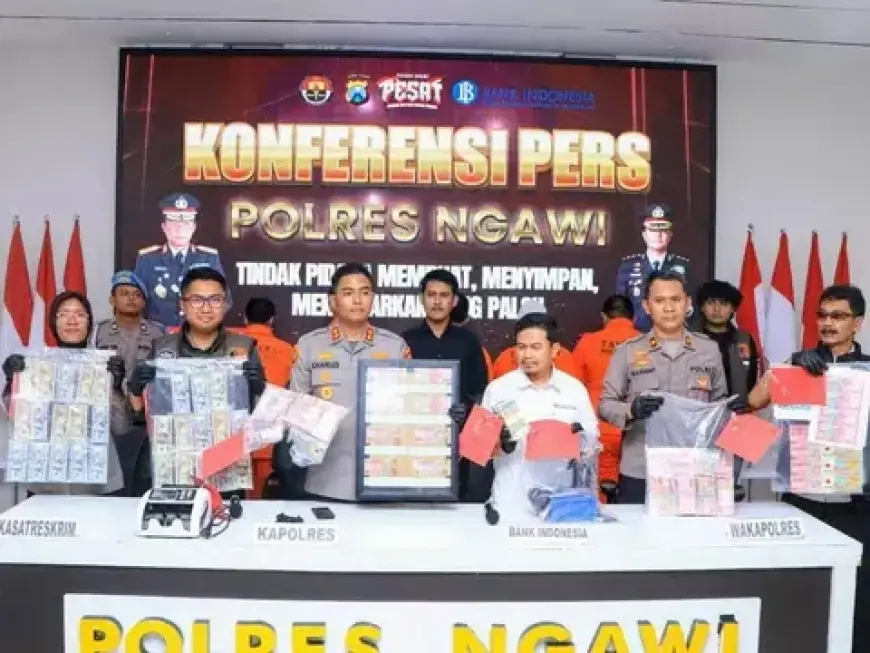 Dua Kepala Desa di Ngawi Terjerat Kasus Peredaran Uang Palsu