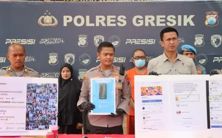 Polres Gresik Tangkap Admin Grup FB 'Cinta Sedarah' Berisi Konten Seksual Menyimpang