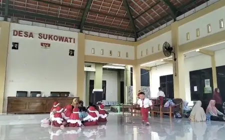 Gegara Bau Menyengat dari Pabrik Tembakau di Bojonegoro, Siswa PAUD dan TK Terpaksa Belajar di Balai Desa