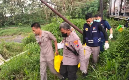 Geger! Mayat Pria di Nganjuk Ditemukan dengan Luka Tusuk di Bawah Jembatan