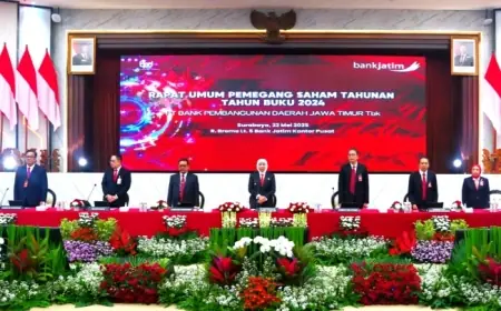 RUPST 2024 Tunjuk Pimpinan Baru, Bank Jatim Bukukan Laba Rp1,28 Triliun dan Tebar Dividen Rp821 Miliar