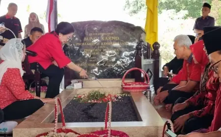 Kunjungan Presiden ke-5 RI di Makam Bung Karno, Ratusan Personil Gabungan Disiagakan