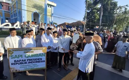 Presiden Prabowo Sumbang Sapi Kurban 1,2 Ton untuk Warga Tuban