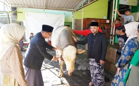 Pemkot Batu Serahkan Hewan Kurban, Tegaskan Komitmen Sosial dan Keagamaan