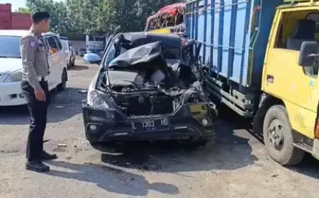 Laka Maut di Tol Jomo, Tiga Tewas dan Satu Balita Selamat