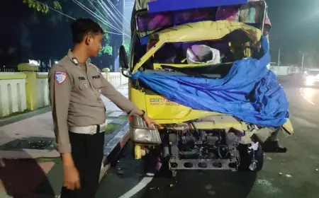 Tiga Truk Terlibat Kecelakaan Beruntun di Blitar, Satu Sopir Dinyatakan Tewas