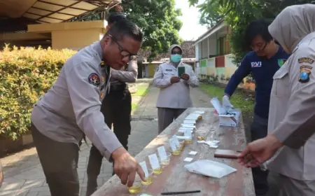 Mitigasi Penyalahgunaan Narkoba, Polres Probolinggo Kota Tes Urine Anggota