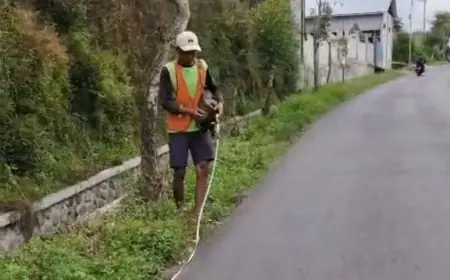 Pujon Mulai Berbenah: Jalan Dilebarkan, Drainase Dibangun, Lampu Jalan Disiapkan