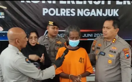 Sempat Buron, Pelaku Pembunuhan Sadis di Nganjuk Dibekuk Polisi