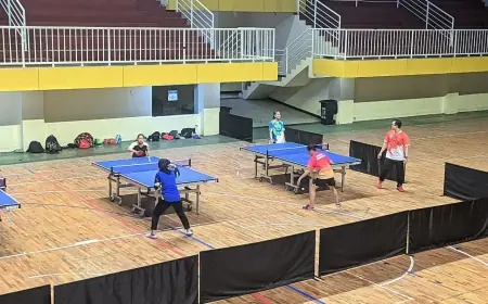 Menuju Porprov IX Jatim 2025, Atlet Tenis Meja Kota Batu Genjot Latihan demi Target Juara Umum