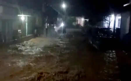 Sungai Tundo di Tirtoyudo Kembali Meluap, Sejumlah Rumah dan Jalan Terendam