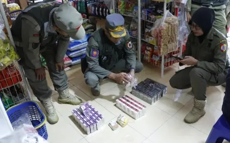 Satpol PP Jember dan Bea Cukai Amankan 10.396 Batang Rokok Ilegal
