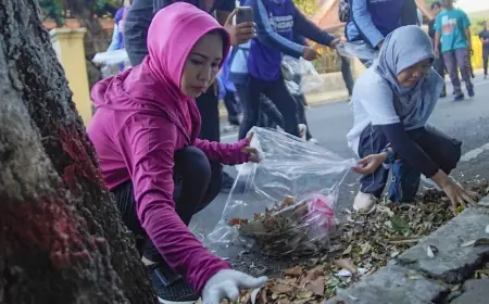 Pemkot Mojokerto Pelopori Spogomi: Olahraga Sembari Memungut Sampah