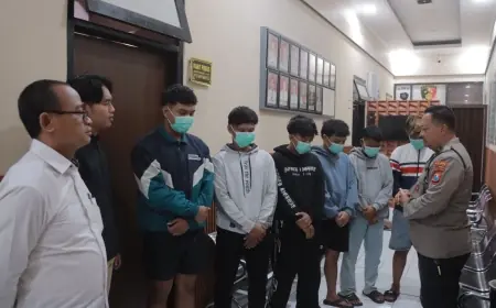 Polisi Amankan 6 Remaja Anggota Perguruan Silat usai Lakukan Pengadangan di Blitar