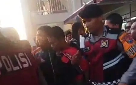 Tertangkap Basah Mencuri Motor di Pasar Among Tani, Pemuda Ini Sempat Jadi Samsak Warga