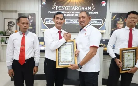 Satreskoba Polresta Probolinggo Terima Penghargaan karena Ungkap Kasus Narkoba Seberat 1 Kg