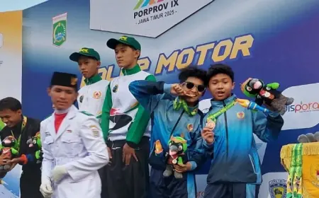 Cedera Patah Tulang Sehari sebelum Bertanding, Atlet Balap Motor Asal Kota Probolinggo Raih 2 Medali pada Porprov 2025