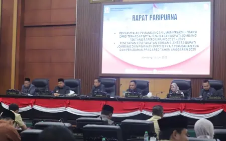 Seluruh Fraksi DPRD Jombang Beri Catatan pada Rancangan RPJMD 2025-2030