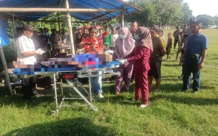 Kakek Ditemukan Tewas Menggantung di Lapangan Desa Pinggirsari Tulungagung