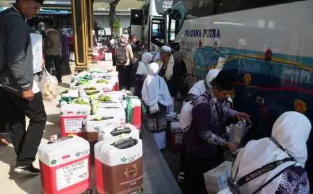 Ratusan Jemaah Haji Asal Jombang Tiba dari Tanah Suci, Dua Orang Wafat