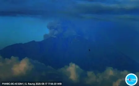 Gunung Raung Erupsi Lagi, BPBD Bondowoso Salurkan Bantuan dan Bentuk Destana