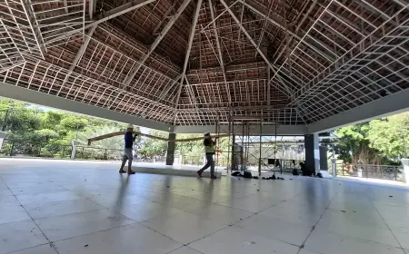 Perbaikan Plafon Gedung Alun-Alun Gresik Telan Anggaran Rp132,4 Juta