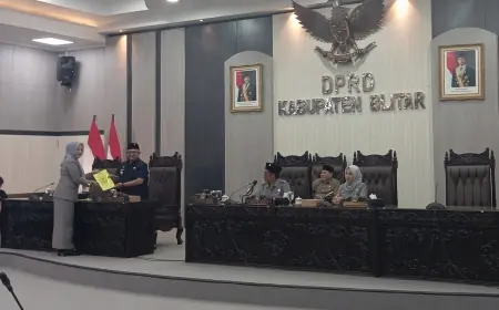 Fraksi di DPRD Blitar Sampaikan Pandangan Umum atas Ranperda Pertanggungjawaban Pelaksanaan APBD 2024