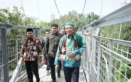 Tingkatkan Konektivitas Antarwilayah, Bupati Bondowoso Resmikan Jembatan Desa Gayam–Lanas