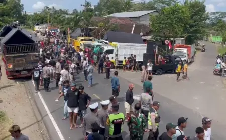 Demo ODOL di Blitar Berujung Ricuh, Polisi Amankan 10 Sopir Truk yang Diduga Provokator
