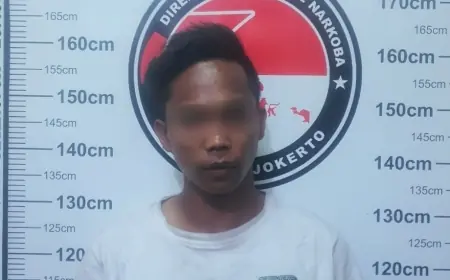 Seorang Kernet Truk di Mojokerto Nyambi Edarkan Sabu