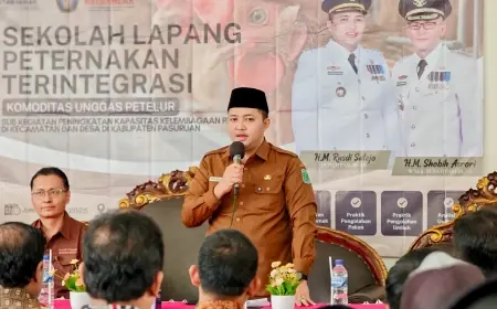Sekolah Lapangan Peternakan Terintegrasi Resmi Dibuka Bupati Pasuruan, Ini Kata Mas Rusdi