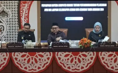 DPRD Nganjuk Gelar Paripurna Pertanggungjawaban APBD dan Penyampaian Nota Keuangan RAPBD 2024