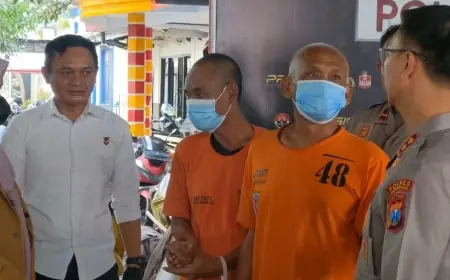 Embat Sepeda Motor di Depan Toko Fotokopi, Dua Residivis Asal Surabaya Diringkus Polisi