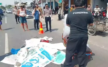 Pemotor di Tulungagung Tewas Terlindas Truk dalam Kecelakaan Beruntun