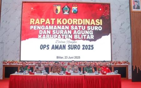 Jelang Satu Suro dan Suran Agung 2025, Polres Blitar Tingkatkan Pengamanan