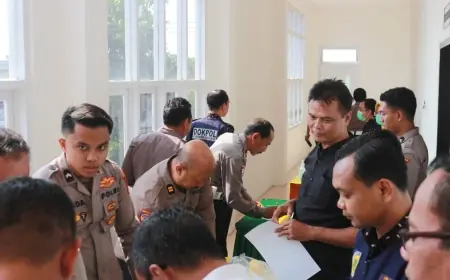 60 personel di Cek Urin, Bidpropam Polda Jatim Cegah Pelanggaran di Lingkup Polres Nganjuk