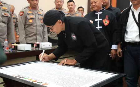 Polres Malang Tegaskan 16 Poin Maklumat Suro untuk Perguruan Silat saat Suroan Agung 2025