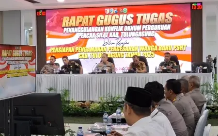 2.049 Personel Gabungan Amankan Pengesahan Warga Baru PSHT di Tulungagung