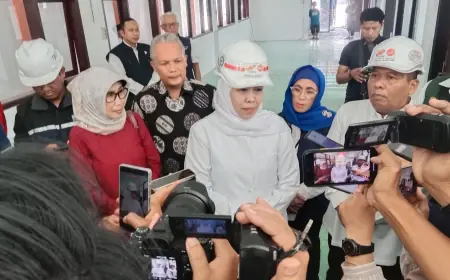 Gubernur Jawa Timur Khofifah Tinjau Langsung Bangunan Sekolah Rakyat di Jombang