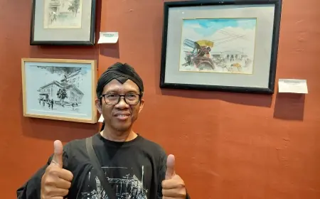 Mengarsip Kota dengan Kuas: Ali Shodiqin dan Ingatan yang Tersisa dari Kediri