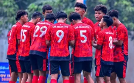 Lawan Tim Favorit di Final Porprov Jatim 2025, Tim Sepak Bola Kabupaten Mojokerto Optimis Raih Emas