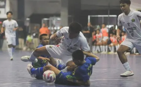 Sempat Ricuh, Tim Futsal Surabaya Resmi Jadi Juara Porprov Jatim 2025