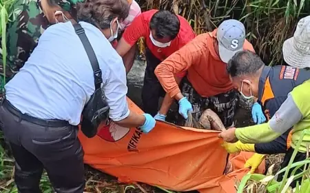 Lansia Asal Blitar Ditemukan Tewas Membusuk di Sungai, Usai Menghilang Selama Seminggu